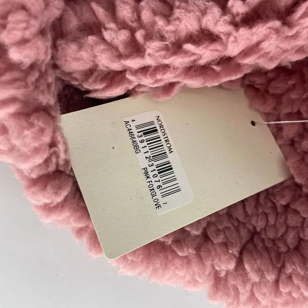 Tucker and Tate Pink Foxglove Sherpa Beanie Winter Hat New